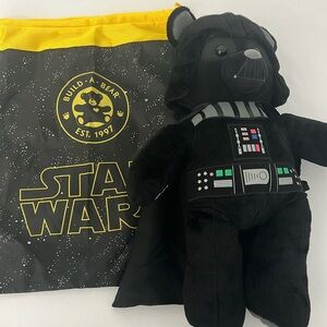 Star Wars Darth Vader Teddy Bear 16”H w/ cinch backpack